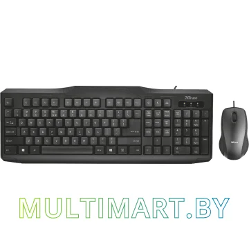 Комплект клавиатура + мышь Trust Classicline wired keyboard and mouse (21392)